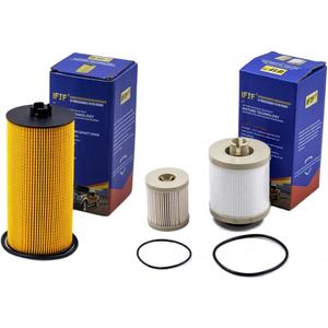 iFJF FD4616 Fuel Filter and FL2016 Oil Filter Replacement for F250 F350 F450 F550 Super Duty 6.0L 2003-2007 Excursion 6.0L 2003-2005 Replaces 3C3Z-9N184-CA 3C3Z-6731-AA