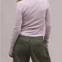 SHENHE Women's V Neck Wrap Top Sexy Low Cut Long Sleeve Knit Shirt Fall Going Out Tops (M)