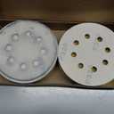 100PCS 5 Inch 8 Hole Sanding Discs 320 Grit,Gold Round Hook and Loop Sandpaper for Random Orbital Sander
