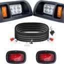 LED Golf Cart Headight Taillight Kit for Club Car Ds 1993-UP 12V Upgrade Basic Light Kit Compatible with Club Car DS