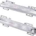 AMOPACORP Left Right LED DRL Daytime Running Lights Fog Lamp Compatible with 2007-2014 Mercedes W204 S204 C180 C200 C220 C230 C250 C280 C300 C320 C350