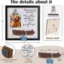 Dog Memorial Gifts for Loss of Dog, Pet Loss of Dog Sympathy Gift, Pet Memorial Frame with Collar Holder, Pet Cat Passed Away Photo Display Dog Remembrance Frame