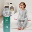 HOMEAL Toddler Sleep Sack with Leg, Sleep Sack with Feet, Baby Sleep Sack 12M-7T (Gray)