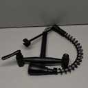 GUOYINDONG Wall Mount Kitchen Faucets, Matte Black Wall Mounted Kitchen Faucet 8 Inch Center Kitchen Sink Faucets with Sprayer