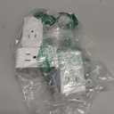 USB C Charger Block 20W PD, TESSAN 4 USB Wall Charger Fast Charging with 3 Outlet Extender Surge Protector, 3 Side Multi Port Adapter, Electric Multiple Outlet Plug for Home Office Dorm Room (Grey)