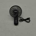 EasyAcc Portable Handheld Fan,4000 Battery Portable for Travel [Ultra Quiet Powerful] 5 Speed Backup Power Digital Display Lanyard Rechargeable Foldable Personal Hand Fan for Olympic Games Black