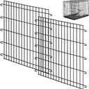 Tandefio 2 Pack Dog Crate Divider Panel for 42 Inch Crates - Adjustable Metal Pet Kennel Divider for Large, Medium & Small Dogs | Easy Installation & Secure Design (26 x 26.8 Inches)