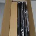 YaFex Heavy Duty Curtain Rods 32-150 Inch, 1 Inch Adjustable Black Curtain Rod for Windows, Extra Long Window Treatment Rods with Aluminium Finials, Easy Installation