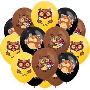 30pcs 12" Owl Latex Balloons Graduation Balloons Cartoon Owl Party for Graduation Party Bird Theme Party Birthday Party Baby Shower Party School Classroom Decoration