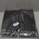 Onlyeasy Foldable Underbed Bags - 2 Pack Blankets Clothes Comforters Storage Bag Breathable Zippered Organizer for Bedroom with Clear Window and 4 Handles, 100 x50 x15cm, Linen-Like Black, MXAUBBP2