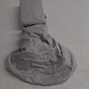 EDL 200Tc Sheet-Quiet Gray Queen Fitted Sheet 60 in x 80 in