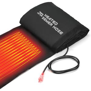 REHOSEUP15FT Electrical Heated Sleeve of Rv Sewer Hose, Not Including Black Rv Sewer Hose, Heated Sleeve for Sewer Hose for Rv/Camper/Rv Accessories in Winter, Patent No. : 12,092,251