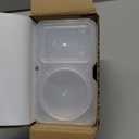 20 sets Reusable Snack Containers 2 Compartment Condiment Container With Lids Snackle Box Container Portion Control for Refrigeration Sauce,Outdoor Takeaway,Travel