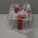 ATDAWN Set of 3 Lighted Gift Boxes Christmas Decorations, Clear Acrylic Present Boxes, Christmas Home Gift Box Decorations