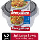 Good Cook EveryWare™ Large Bowls Containers + Lids, 3 ct