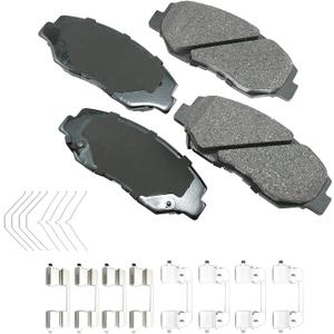 Akebono Brake Pads, ProACT, Front, compatible with Acura/Honda 2002-17, Set of 4