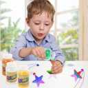 ArtCreativity 24pcs Super Pack Sand Art Kits for Kids Includes 10 Big Tubes of Colorful Sand Crafts for Kids & 14 Star Shaped Necklaces - Fun Party Favor, Prize and Crafts for Boys and Girls Ages 3+