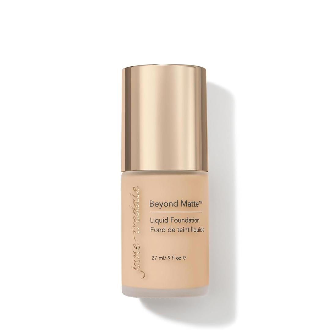 jane iredale Beyond Matte 3-in-1 Liquid Foundation Lightweight, Buildable Coverage with a Semi Matte Finish Vegan, Clean & Cruelty-Free Makeup (M3)