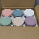 POIKSHARK 6-Pack Overnight Oats Containers with Lids, 16 OZ Wide Mouth Glass Jars with Airtight Lids, Mason Jars Glass Food Containers for Snack Spice Sugar Food Prep Yogurt