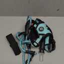NESTROAD No Pull Dog Harness,Adjustable Oxford Dog Vest Harness with Leash,Reflective No-Choke Pet Harness with Easy Control Soft Handle for Medium Dogs(Medium,Turquoise)