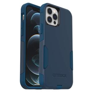 OtterBox iPhone 12 & iPhone 12 Pro Commuter Series Case - Bespoke Way (Blazer Blue/Stormy SEAS Blue), Slim & Tough, Pocket-Friendly, with Port Protection