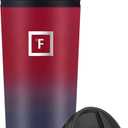 IRON FLASK Classic Tumbler - Vacuum Insulated Stainless Steel Water Bottle, Double Walled, Drinking Cup, Insulated Travel Mug (Dark Rainbow, 24 oz Solid Lid)