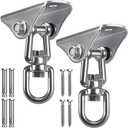 SELEWARE Stainless Steel Swing Hangers Heavy Duty Ceiling Swing Mounts Free Swivel Swing Hooks Swing Hardware Kits for Yoga Swing Hammock Chair Porch Swing Sets Heavy Bag 1000 LB Capacity Each 2 Pack
