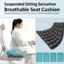 1Pcs Sondor Travel Cushion - Inflatable Airplane Seat Cushion for Travel.Suitable for Long Distance Sedentary People to Use,Easy to Carry (Black-3d Cushion-1pcs-40+)