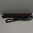 Heavy Duty Power Strip with Individual Switches,8 Outlets 14 Gauge Industrial Shop Garage Metal Multiple Outlets,1200J Surge Protector Mountable Power Strip,6FT Extension Cord Management(Black)