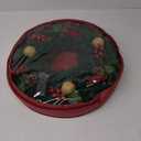 24 Inch Prelit Artificial Christmas Wreath with Lights, Lighted Xmas Wreaths for Front Door with 60 LED Battery Operated 8 Modes Remote Control Timer, Indoor Outdoor Wall Christmas Decorations