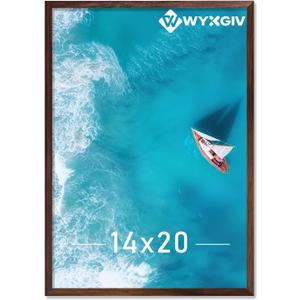Brown 14x20 Picture Frame Lightweight yet Durable Frame Wall Hanging