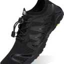 WateLves Water Shoes Mens Womens Beach Swim Shoes Quick-Dry Aqua Socks Pool Shoes for Surf Yoga Water Aerobics (C-All Black, 36)