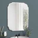 GOAND Silver Wall Mirror-Beveled Edge Frameless Mirror for Bathroom, Vanity, Bedroom, Rectangle Mirrors （18X24inch）