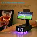 Gifts for Father & Men Who Have Everything, Bluetooth Speaker Phone Stand, Dual Alarm & RGB Light, Adjustable Foldable Charging Holder, Unique Birthday Gifts for Men, Women & Husband
