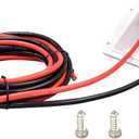 Solar Cable Entry Gland,10ft 10AWG Soft Solar Extension Cable and Connector, UV Resistance Dual Cable Entry Gland Housing on Rv, Boat, Camper (3m, White)