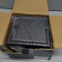 6 Inch Shower Drain Tile Insert Matte Black, Stainless Steel Square Floor Drain with 2 in 1 Cover, Shower Drain Flange, Hair Catcher