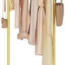 Coat Rack Freestanding, Clothes Rail, 19.7x11.8x68.9 In, Gold