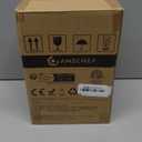 AMZCHEF 8-IN-1 Milk Frother and Steamer 550 Watts, 21 oz Split Stainless Steel Automatic Steamer, Milk's Warmer for Latte, Cappuccino, Hot and Cold Froth, Heated Milk, Hot Chocolate, Baby Food (Black)