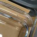 8-Piece Deep Glass Baking Dish Set with Plastic lids,Rectangular Glass Bakeware Set with Lids, Baking Pans for Lasagna, Leftovers, Cooking, Kitchen, Freezer-to-Oven and Dishwasher, Gray