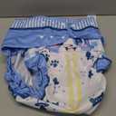 Littleforbig Washable Adjustable Reusable Waterproof Cloth Adult Diaper Wrap Cover- Little Blue L