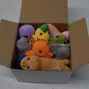 PREXTEX 10 Piece Plush Soft Stuffed Sea Animals - Small Stuffed Animals Bulk - Playset Plush Assortment, Turtle, Stingray, Nemo Fish, Killer Whale and More - Bulk Stuffed Animals