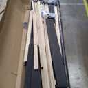 Novilla King Size Bed Frame with Adjustable Headboard Platform King Bed Frame Linen Fabric Upholstered Headboard, No Box Spring Needed, Noise-Free, Wooden Slats Support, Easy Assembly, Dark Grey