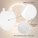 Toilet Seat, Slow Close, Soft Touch, Ultra-Smooth Matte Finish (No Orange-Peel Texture), Premium Moulded Wood, Quick Release, White, PIKLiDS (Round)