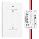 DieseRC AC 110V 120V 220V 240V Wireless Remote Control Light Switch 1500W 1 Channel 433Mhz RF Relay Receiver with 2 Transmitters Keyfob for Lamp Bulb