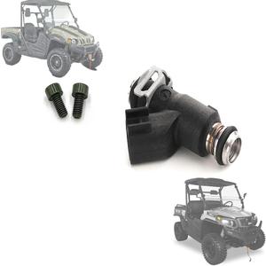 Chikia OEM Hisun Axis 500 Fuel Injectors Compatible with Hisun 500 450 550 UTV Massimo MSU 500,Coleman outfitter 500 UT500,Cub cadet Challenger 550,Bennche,Sector 550 Vector 500 (2 Hole)