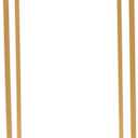 Gold Square Metal Wedding Arch Prop Frame Garden Arbor Flowers Balloon Backdrop Stand Wreath Flower Plant Stand for Wedding Birthday Event Backdrop Decor Indoor Outdoor Use (4PCS)