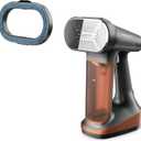 Rowenta Iron Steamer for Clothes, 3in1 Hand Held Steamers, Clothing Steamer, Ironing, Lint Remover, 7.1 Oz Tank, 1875 Watts, Auto-Off, Black & Copper, DR8855