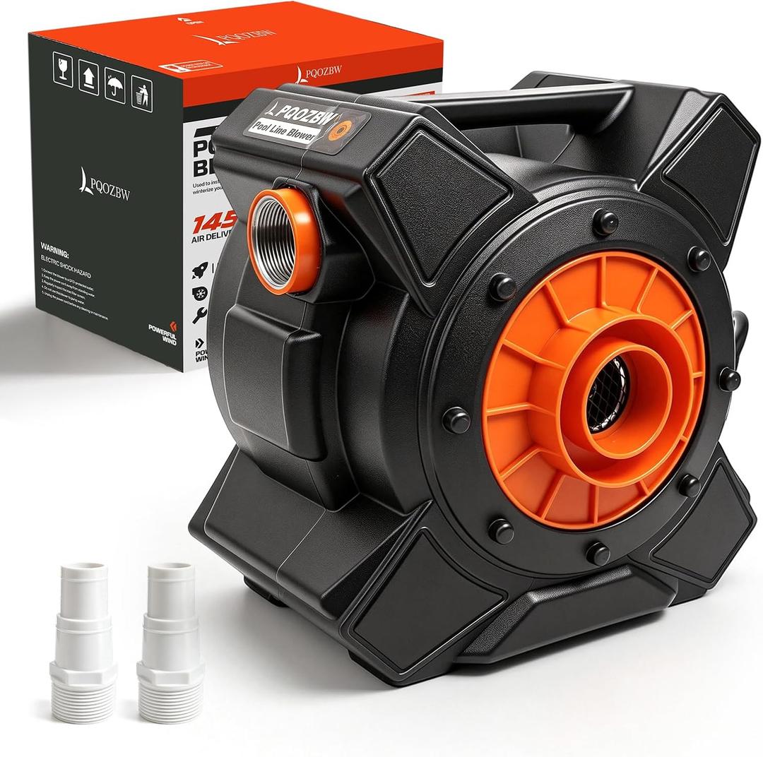Pool Line Blower,3 HP Powerful Motor with 10 FT Power Cord
