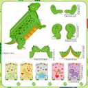 3 x Lemicin Dinosaur Valentines Box Valentines Day Boxes for Kids DIY Valentine Day Card Box with 35 Valentine Cards Valentine's Mailbox for Kids School Classroom Exchange Gift Party Activity Favors