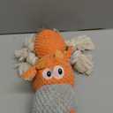 IOKHEIRA Dog Plush Toy for Large Aggressive Chewers,Indestructible Dog Squeaky Toys,Stuffed Animals Toys with Cotton Material and Crinkle Paper,Durable Chewing Toys (Carrot Orange, Cattle)